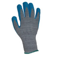 10g String Knit Liner Blue Latex Rough Finish Glove-5227